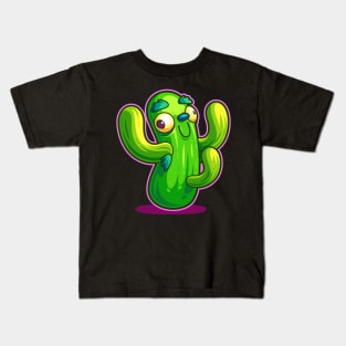 Excited Cactus Kids T-Shirt